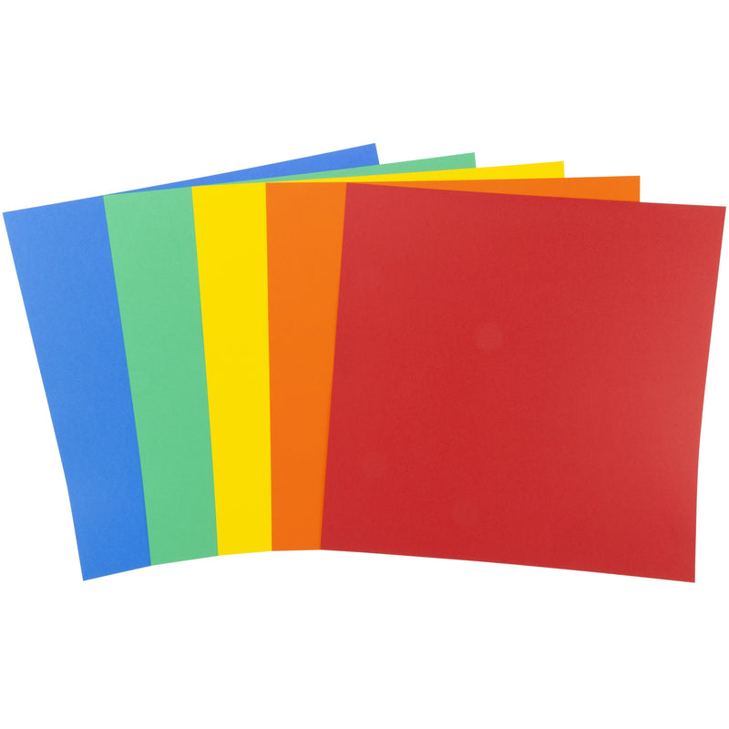 Harmony Hues 12"x12" 176gsm Primary Cardstock Pack of 50 Sheets