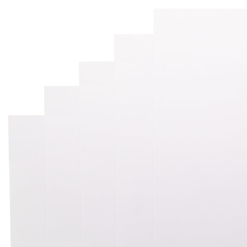 Harmony Hues 12"x12" 300gsm Brilliant White Smooth Cardstock Pack of 50 Sheets