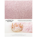 Harmony Hues 8.5"x11" 230gsm Princess Pink Diamond Chic Glitter Cardstock Pack of 20 Sheets