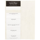 Harmony 8.5"X11" 230gsm Precious Metals Ivory Cardstock Pack of 20 Sheets