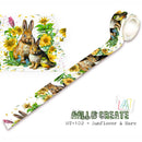 AALL And Create Layer-It-Up 25mm x 10m Sunflower & Hare Washi Tape