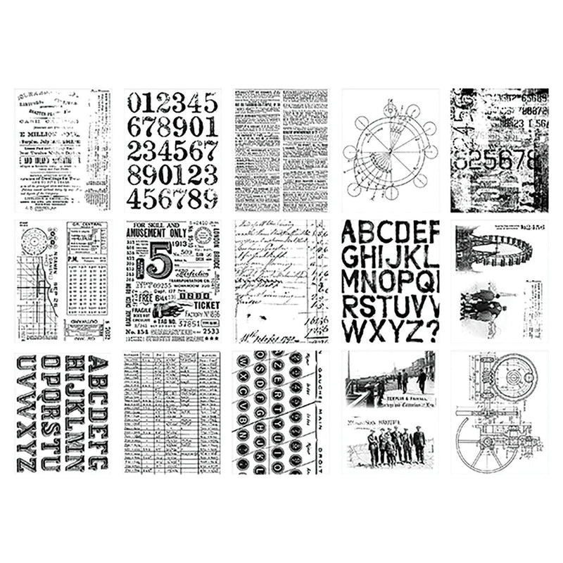 Tim Holtz Idea-Ology Collage Paper Archives 30 Pieces