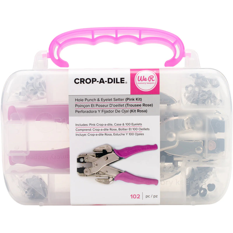 We R Memory Keepers Crop-A-Dile Pink Punch Kit