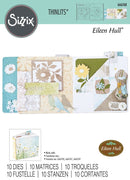 Sizzix By Eileen Hull Thinlits Floral Pocket And Paperclips Die Set of 10 Pieces