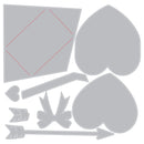 Sizzix by Tim Holtz 3D Texture Fades Valentines Embossing Folder