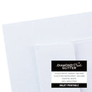 Harmony Inkjet Printable A7 200gsm Crystal White Glitter Cards & Envelopes Pack of 10