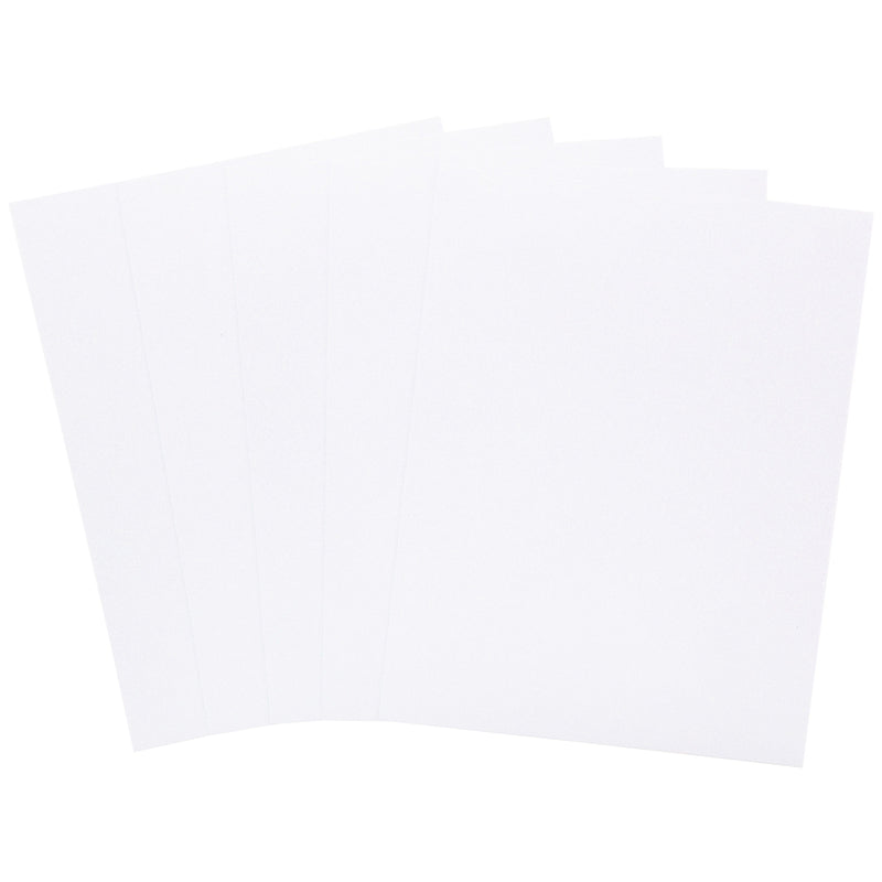 Harmony Inkjet Printable 8.5"X11" 280gsm Crystal White Glitter Cardstock Pack of 20 Sheets