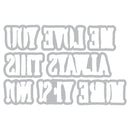 Sizzix By 49 And Market A5 Clear Stamps with Framelits Dies Fine Line Alpha