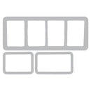 Sizzix By 49 And Market Clear Stamps with Framelits Dies Painted Palettes 13 Pieces