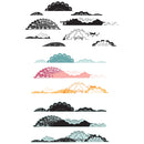 Sizzix By 49 And Market Clear Stamps with Framelits Dies Doily Edgers 15 Pieces