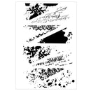 Sizzix By 49 And Market A5 Clear Stamps with Framelits Build-A-Burst Artsy Lace Mix 14 Pieces