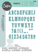 Sizzix By 49 And Market Framelits Fine Line Alphabet