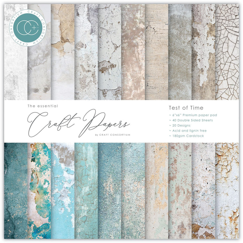 Craft Consortium Double-Sided 6"X6" Test Of Time Paper Pad 
