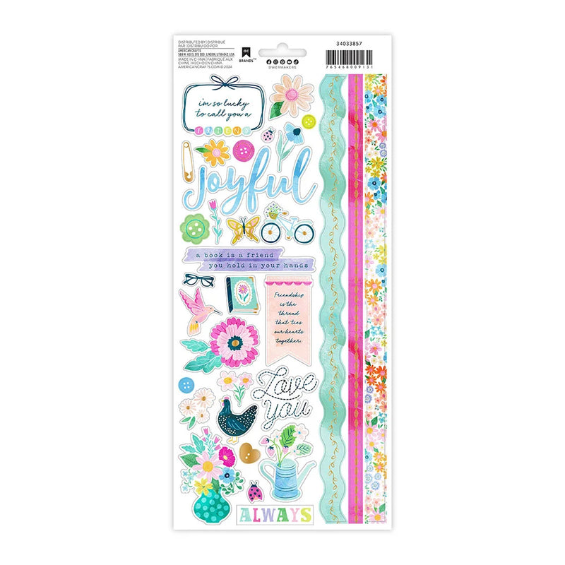 Paige Evans 6" x 12" Happy Haven Stickers