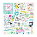 Paige Evans 12" x 12" Happy Haven Foam Stickers