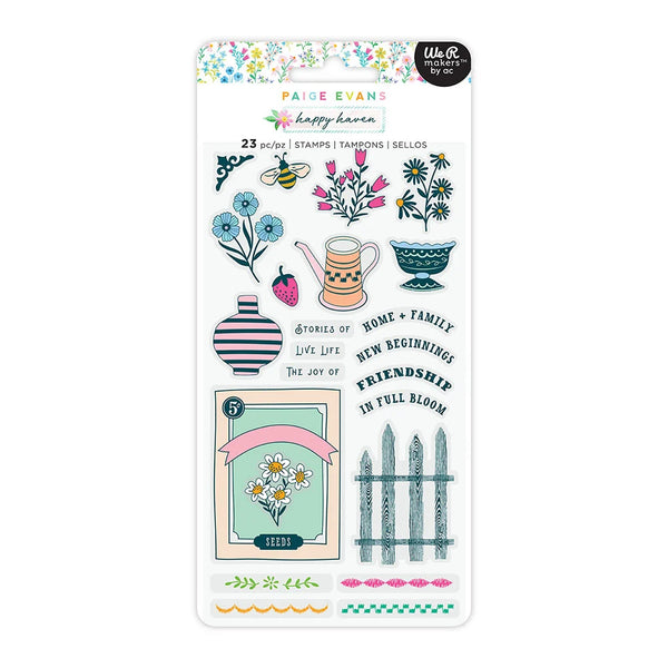 Paige Evans Happy Haven Clear Photopolymer Stamps