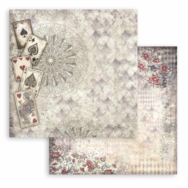 Stamperia Backgrounds 12"X12" Double-Sided Maxi Selection Paper Pad 