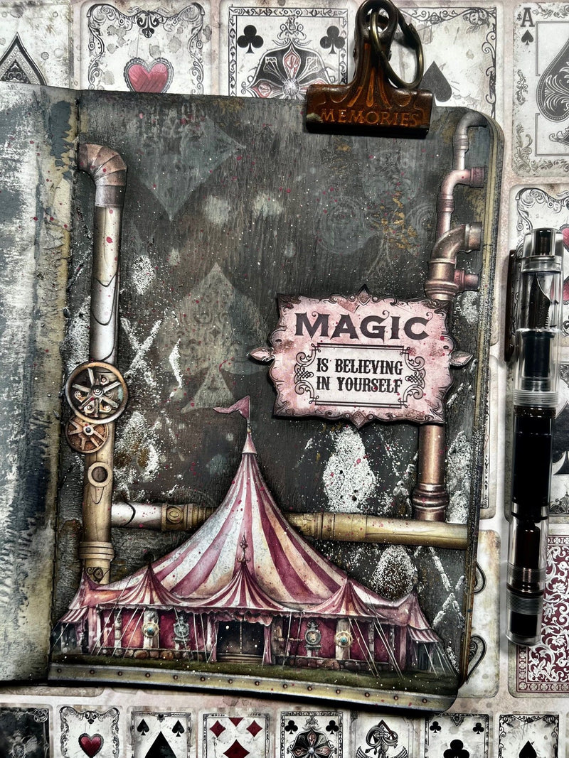 Stamperia Master Of Magic 5.5"X7" Playing Cards Clear Stamps