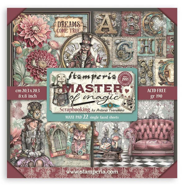 Stamperia Master Of Magic 8"X8" Single-Sided Paper Pad
