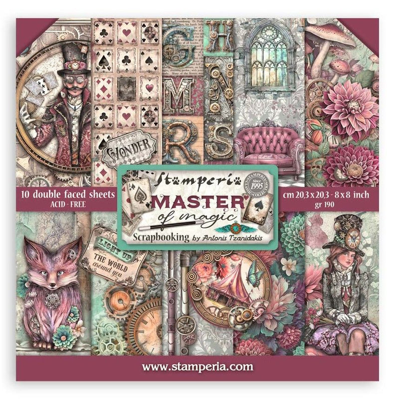 Stamperia Master Of Magic 8"X8" Double-Sided Paper Pad
