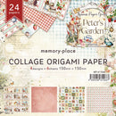 Memory Place 5.9" x 5.9" Peter's Garden Collage Origami Papers - Pack of 24