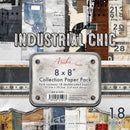 Asuka Studio Memory Place 8"X8" Industrial Chic Collection Paper Pack of 18