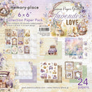 Asuka Studio Memory Place 6"X6" Lavender Love Collection Papers Pack of 24