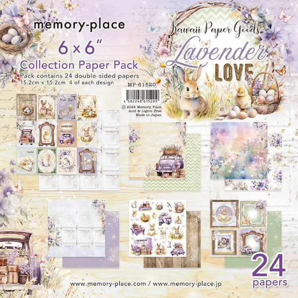 Asuka Studio Memory Place 6"X6" Lavender Love Collection Papers Pack of 24