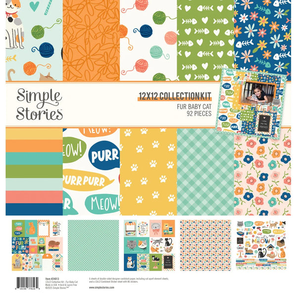 Simple Stories 12" x 12" Fur Baby Cat Collection Kit