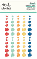 Simple Stories Fur Baby Dog Glossy Enamel Dots 60 Pieces