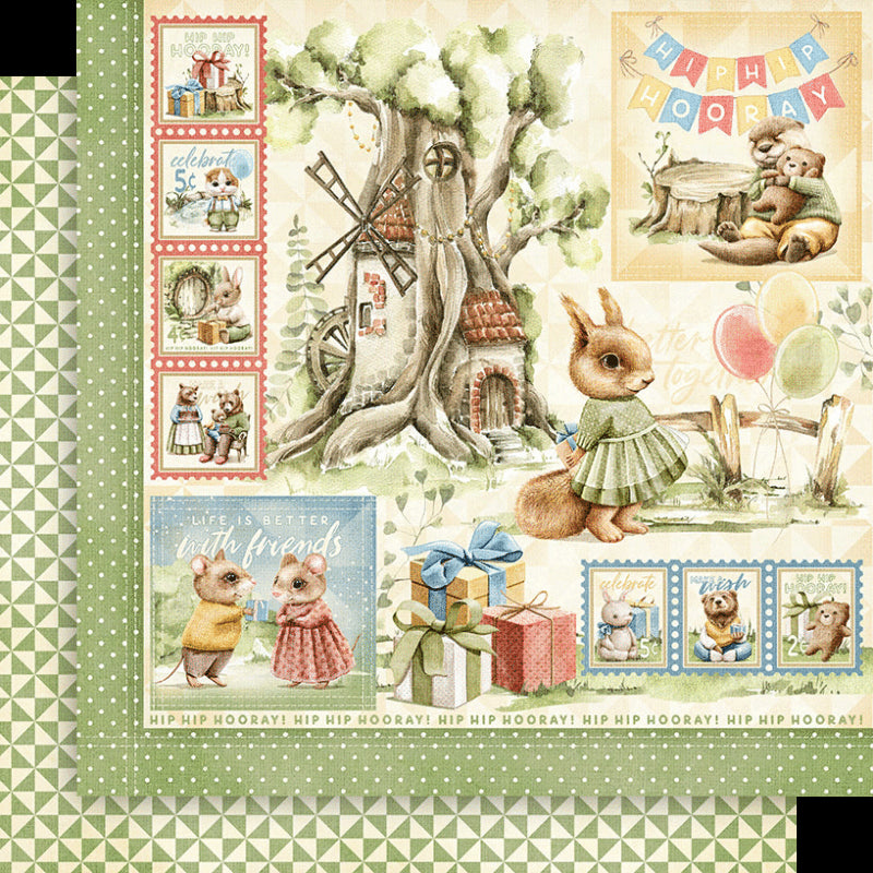 Graphic 45 Hip Hip Hooray 12" x 12" Collection Paper Pack