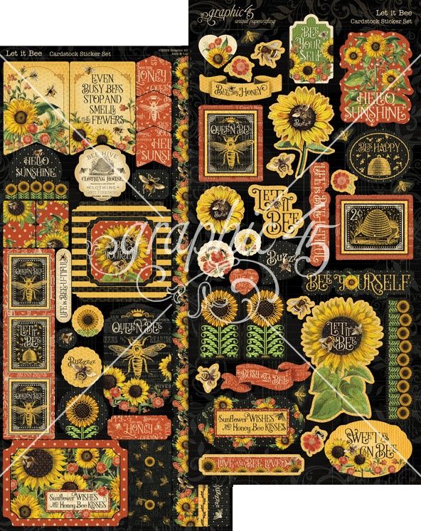 Graphic 45 Let It Bee Keepsake Edition Kit of 142 Pieces