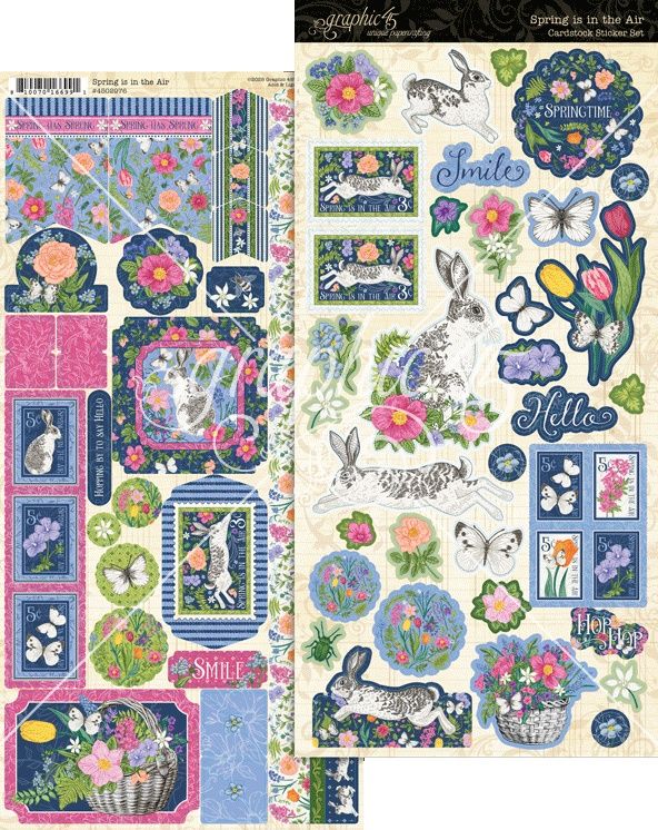 Graphic 45 Spring is in the Air Sticker Set