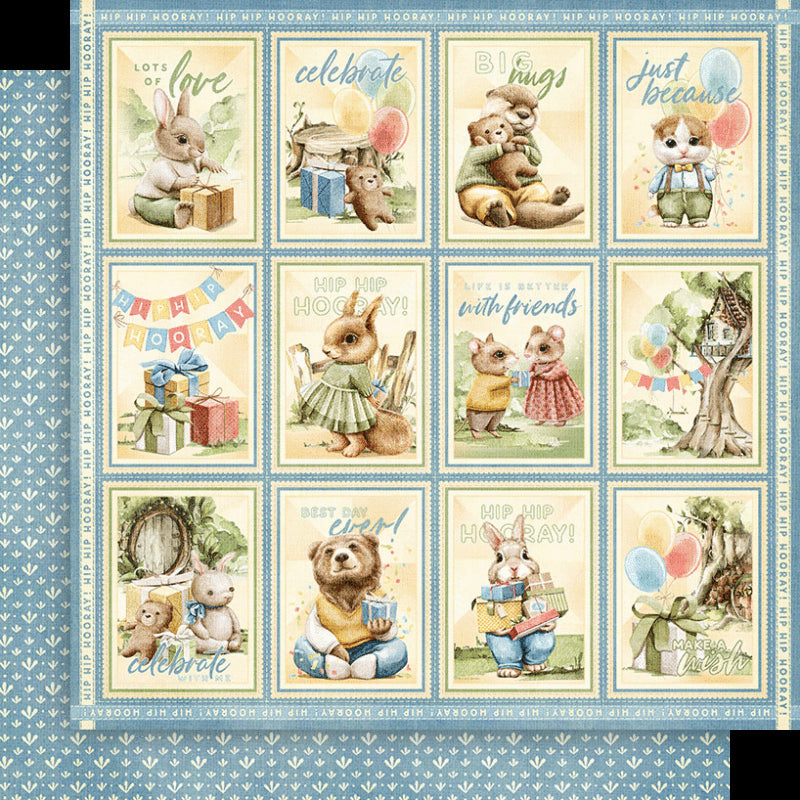 Graphic 45 Hip Hip Hooray 8" x 8" Collection Paper Pack
