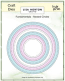 Lisa Horton Crafts Fundamentals Circle Nested Dies Pack of 6