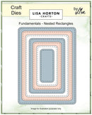 Lisa Horton Crafts Fundamentals Rectangle Nested Dies Pack of 6