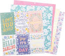 DCWV 12" x 12" Bright Blooms 36 Sheets Cardstock Stack