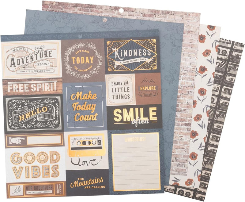 DCWV 12" x 12" Urban Street 36 Sheets Cardstock Stack