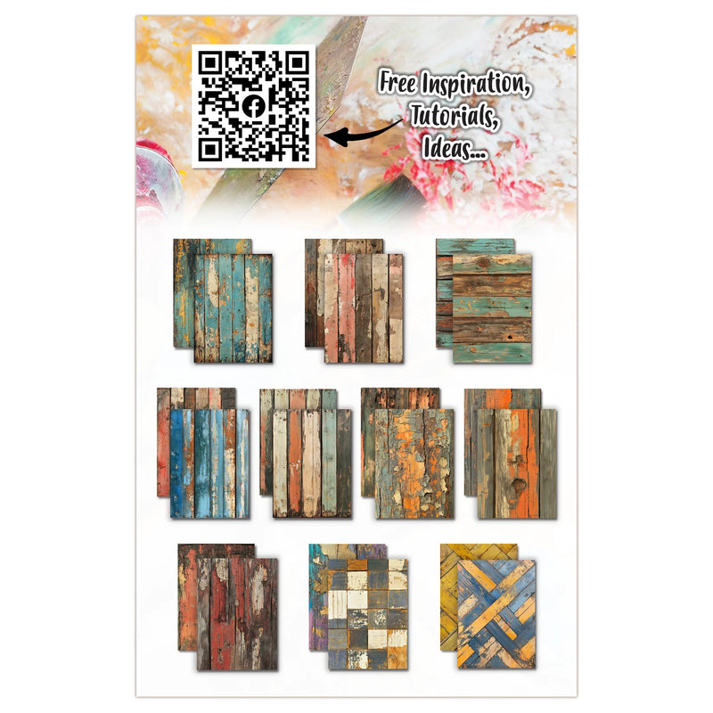 AALL And Create Double-Sided A4 350gsm Echoes of Yesteryear Cardstock Pack of 10