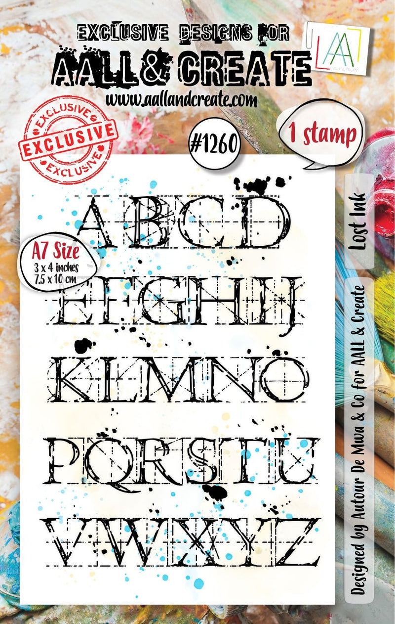 AALL And Create A6 Photopolymer Clear Lost Ink Stamp Set 