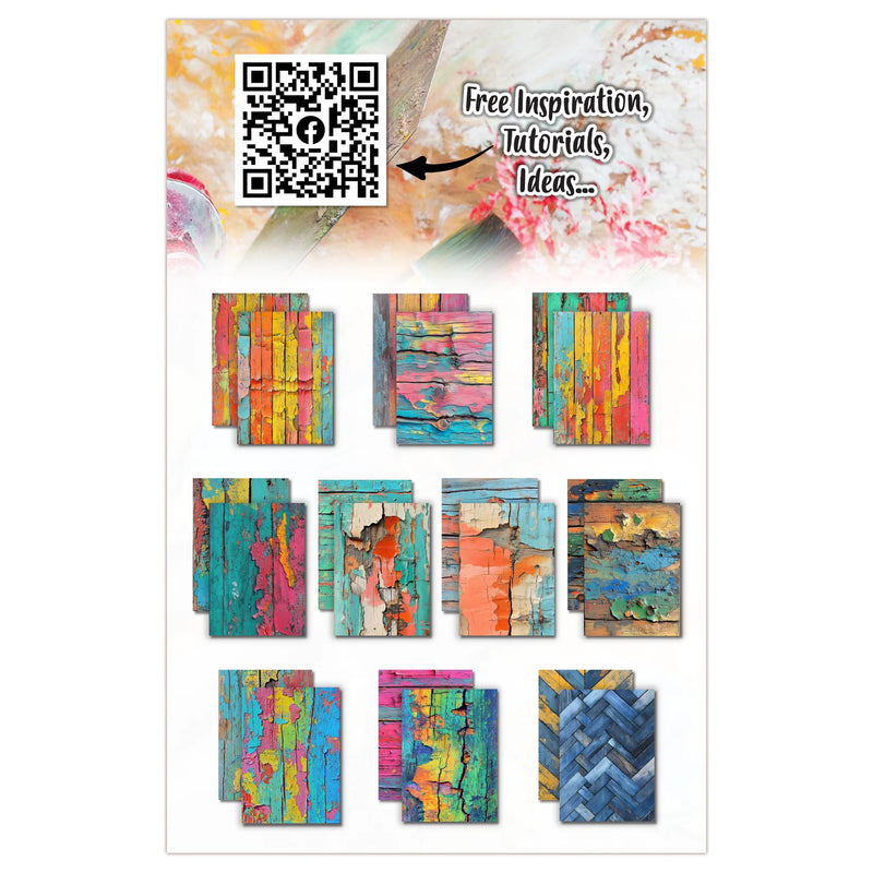 AALL And Create Double-Sided A4 350gsm Bohemian Boards Cardstock Pack of 10