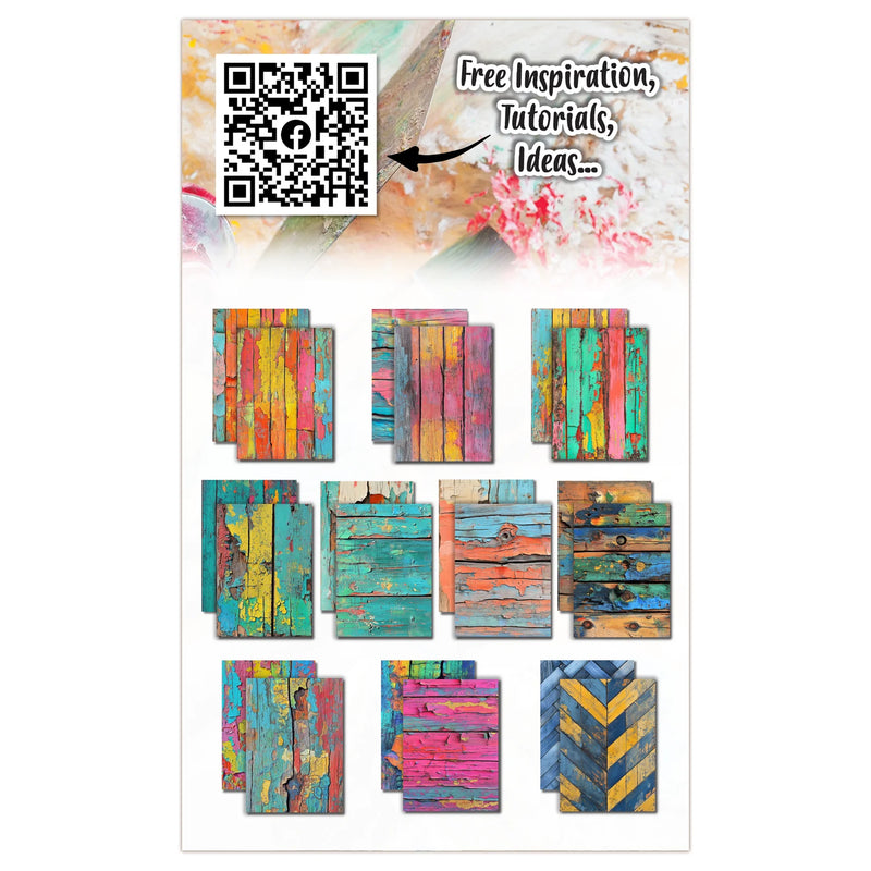 AALL And Create Double-Sided A6 350gsm Boho Boards Cardstock Pack of 10