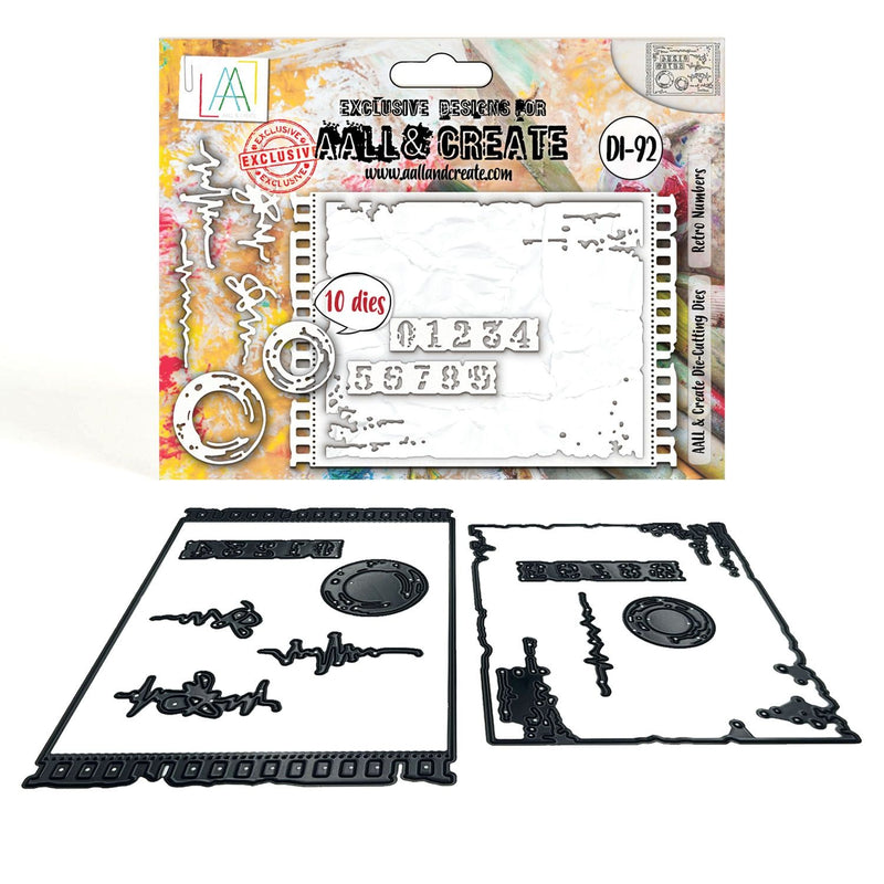 AALL And Create Retro Numbers Die Set of 8