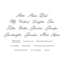 Spellbinders Family Musical Mix Greetings Clear Stamps