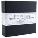 49 And Market Foundations 9"X9" Essential Binder Album Black