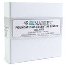 49 And Market Foundations 9"X9" Essential Binder Album White