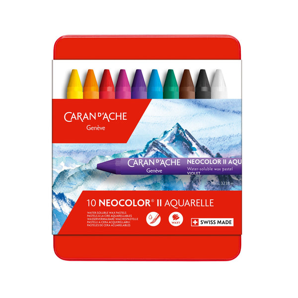 Caran D'ache Neocolor II Aquarelle Pack#Pack Size_PACK OF 10