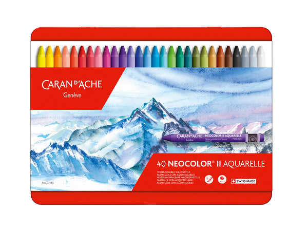Caran D'ache Neocolor II Aquarelle Crayon Set of 40