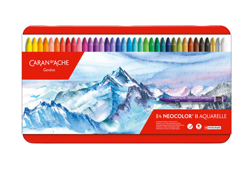 Caran D'ache Neocolor II Aquarelle Crayon Set of 84