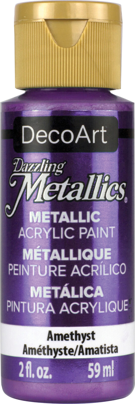 Decoart Dazzling Metallics Paint 2oz 59ml#Colour_AMETHYST